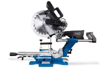 Scheppach Kappsäge Gehrungssäge Zugsäge HM140L mit 2. Sägeblatt Laser 2000W