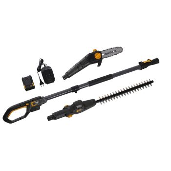 TEXAS 2in1 Akku Hochentaster Heckenschere Astsäge 20V inkl 2 Ah Akku PHX/PCX2000 