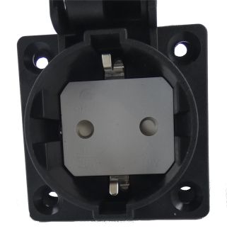 MATRIX Steckdose Typ E/F IP44 16A staubdicht, regensicher, Industriesteckdose 