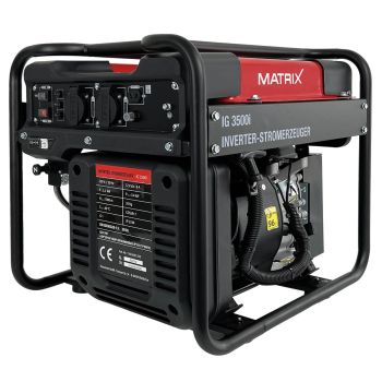 MATRIX Profi Stromerzeuger Inverter Notstromaggregat 3500 Watt Benzin IG3500i 