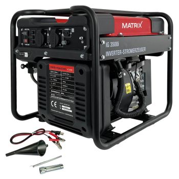 MATRIX Profi Stromerzeuger Inverter Notstromaggregat 3500 Watt Benzin IG3500i 