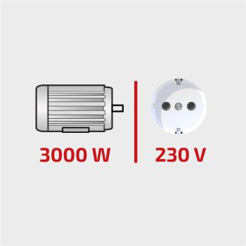 HBH Holzspalter 230V HSSN800 Brennholzspalter stehend 3kW 8 Tonnen 8t elektr. 