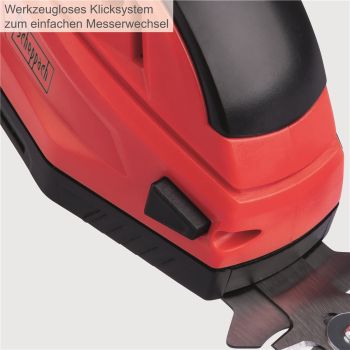 Scheppach Grasschere Strauchschere Akku Rasenschere CGS-15-Li 2in1 3,6V 1,5Ah 