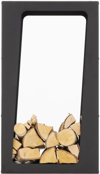 MAGNUS Brennholzregal R159 Schwarz Kaminregal Holzregal Ofenregal Regal 