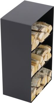 MAGNUS Brennholzregal "R147" Schwarz Kaminregal Holzregal Ofenregal 