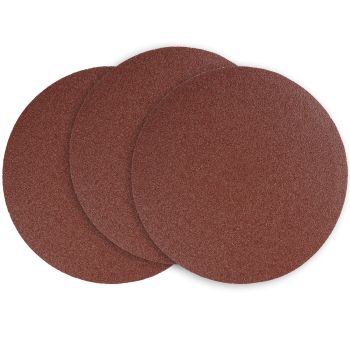 GÜDE Schleifpapier Set 3Stk K100 200mm Schleifscheiben für Tellerschleifer Klett 