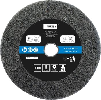 GÜDE Schleifscheibe Set Ersatzscheibe 75x10x20mm K120/400 für Schleifer GDS75 