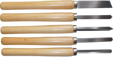 Güde Drechselbeitel-Satz 5 teilig Beitelsatz Drechselsatz 