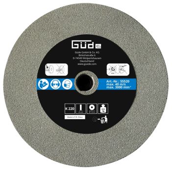 GÜDE Schleifscheibe Ersatzscheibe 200x40x20mm K220 für Nassschleifer GNS 200 VS 
