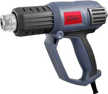 GÜDE Heissluftgebläse HLG 650-2000 LCD Anzeige Heissluftpistole 650 Grad 2000W 