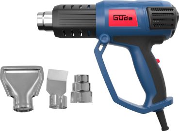 GÜDE Heissluftgebläse HLG 600-2000 3 Stufen Heissluftpistole 600 Grad 2000W 