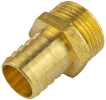 GÜDE Messing Stutzen Anschlussstück Schlauchstutzen 1" AG x 25 mm 