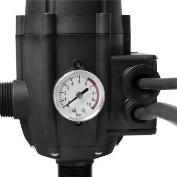 GÜDE Druckschalter mit Trockenlaufschutz für Wasserpumpen Schalter mit Manometer 