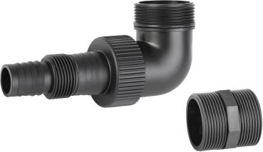 GÜDE Pumpenanschlussstutzen 1 1/4 AG 25/32 mm Schlauch mit Winkelstück 