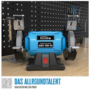 GÜDE Doppelschleifer Schleifmaschine Messerschleifer 150mm 250W GDS 150-15 
