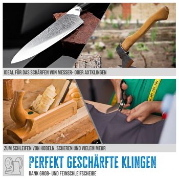 GÜDE Doppelschleifer Schleifmaschine Messerschleifer 150mm 250W GDS 150-15 