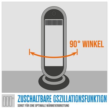 GÜDE GIH 900 Infrarot Heizstrahler Heizlüfter Heizer 900 Watt Elektroheizer 
