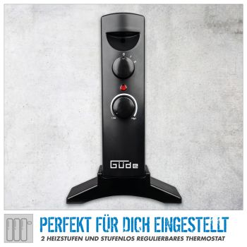 GÜDE GKH 1200 Mica Konvektionsheizgerät Heizlüfter Heizer 1200W Elektroheizer 