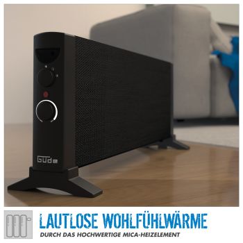 GÜDE GKH 1200 Mica Konvektionsheizgerät Heizlüfter Heizer 1200W Elektroheizer 