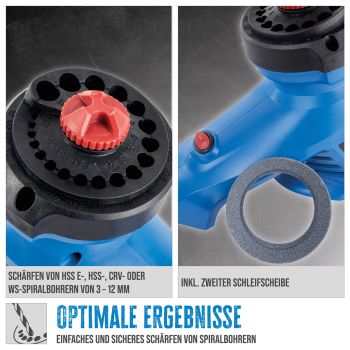 GÜDE Bohrerschärfgerät GBS 95 Schärfgerät Bohrer Schärfer bis 12 mm 