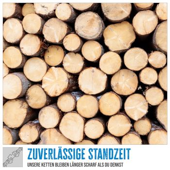 GÜDE Universal Sägekette GEK 57/1,3/3/8 Ersatzkette für Kettensägen 57 Glieder 