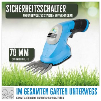 GÜDE Akku Gartenpflegeset Grasschere Heckenschere Strauchschere GPS 3,6V-1.5 