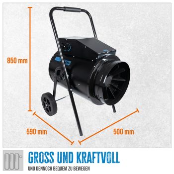 GÜDE GEH 15 Bauheizer 400V Heizgerät Heizlüfter Elektroheizer Heizgebläse 15kW 