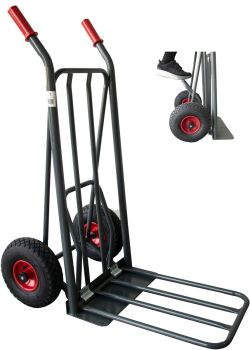 RAVENDO Profi Sackkarre klappbar Luft 250kg mit EasyTip 50% Belastung *Gebraucht* 