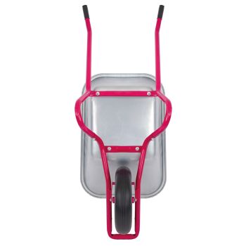 Matrix Marken Schubkarre groß Schubkarren 100l 250kg Luftrad Bauschubkarre rot 