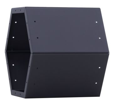 MAGNUS Brennholzregal R162 schwarz Kaminregal Holzregal Ofenregal Regal lackiert 