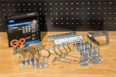 GÜDE Werkzeughalter Sortiment 28 teilig Werkzeughalter Lochwandhalter 