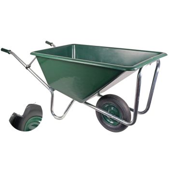 Matrix Schubkarre Stall Pferde Garten Großmuldenkarre 240l 1-Rad PU-Rad *2.Wahl* 