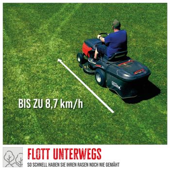 GÜDE Benzin Rasentraktor Rasenmäher Aufsitzmäher GAR 685 T 68cm breite Fangkorb 