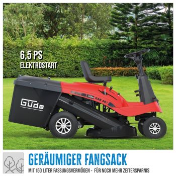 GÜDE Aufsitzrasenmäher Rasenmäher Rasentraktor Aufsitzmäher GAR 601 E-Start 