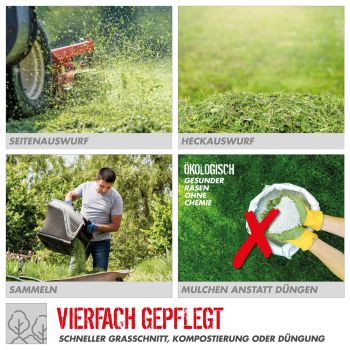 GÜDE Benzin Rasenmäher Mäher 46 cm Schnittbreite Radantrieb BIG WHEELER 464.3 R 