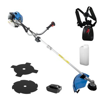 GÜDE Freischneider GFS 52.3E E-Start Rasentrimmer Motorsense Benzin Trimmer 