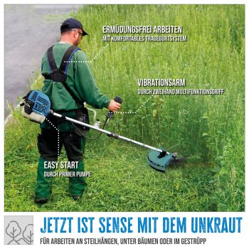 GÜDE Freischneider GFS 52.3 Rasentrimmer Motorsense Benzin Trimmer Sense 