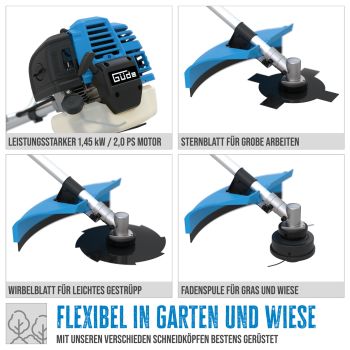GÜDE Freischneider GFS 52.3 Rasentrimmer Motorsense Benzin Trimmer Sense 