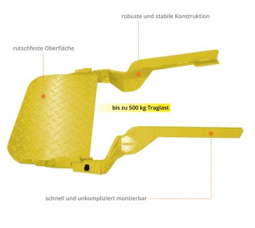 GÜDE Fahrerstandplattform für Raupendumper GRD 500/R 
