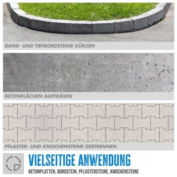 GÜDE Betontrennschneider GBTS 350.1 Betonschneider Trennschneider 125mm 3,9PS 