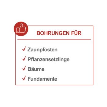Scheppach Erdbohrer Handerdbohrer Erdlochbohrer HEA700 150mm 104cm *2.Wahl* 