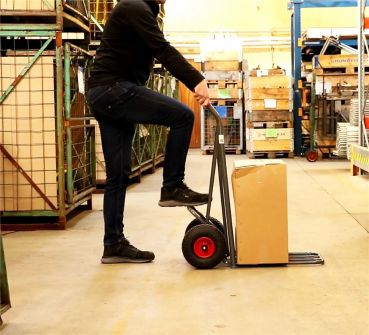 RAVENDO Profi Sackkarre klappbar Luftrad 250kg mit EasyTip 50% Gewichtsbelastung 