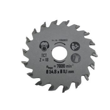 MATRIX TCT Sägeblatt 54mm 5er Set für Mini Handkreissäge MCS 400 PW | 10 Zähne 