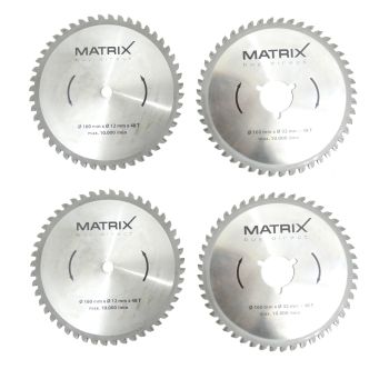 MATRIX 2x Diamanttrennscheibe 160mmx 12mm und 160mm x32mm Kreissäge TST 1500-160 