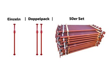 Baustütze Bausprieß Deckenstütze Fensterstütze Baustützen Stahlstützen 0,5-0,8m 