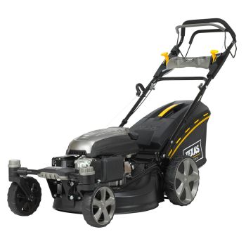 TEXAS Rasenmäher Benzin mit Antrieb Radantrieb 51cm ZT 5110TR/W 3in1 Zero Turn
 schwenkbare Vorderachse; noch wendiger noch flexibler
