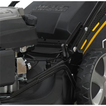 TEXAS Rasenmäher Benzin mit Antrieb Radantrieb 51cm ZT 5110TR/W 3in1 Zero Turn
 schwenkbare Vorderachse; noch wendiger noch flexibler