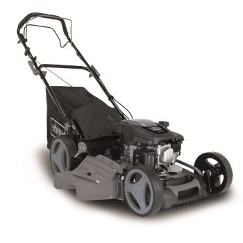 Scheppach Rasenmäher Benzin mit Antrieb 51cm Schnittbreite 6in1 4,1PS MS173-51B Stahlgehäuse|hohes Drehmoment|65L|Reinigungsfunktion