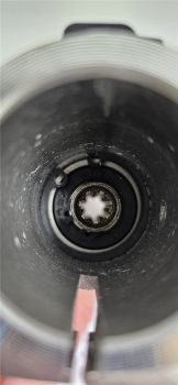 MATRIX Ersatzteil Verbindungsstück 7 Zähne für Rasentrimmer PGT 4 in 1 