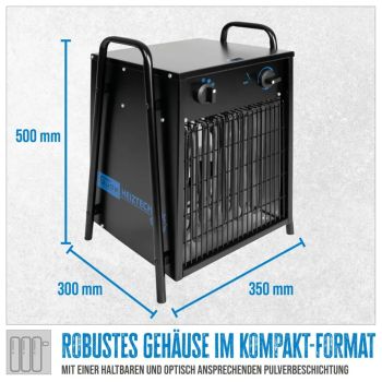 GÜDE GH 9 EV Bauheizer 400V Heizgerät Heizlüfter Elektroheizer Heizgebläse 9kW 